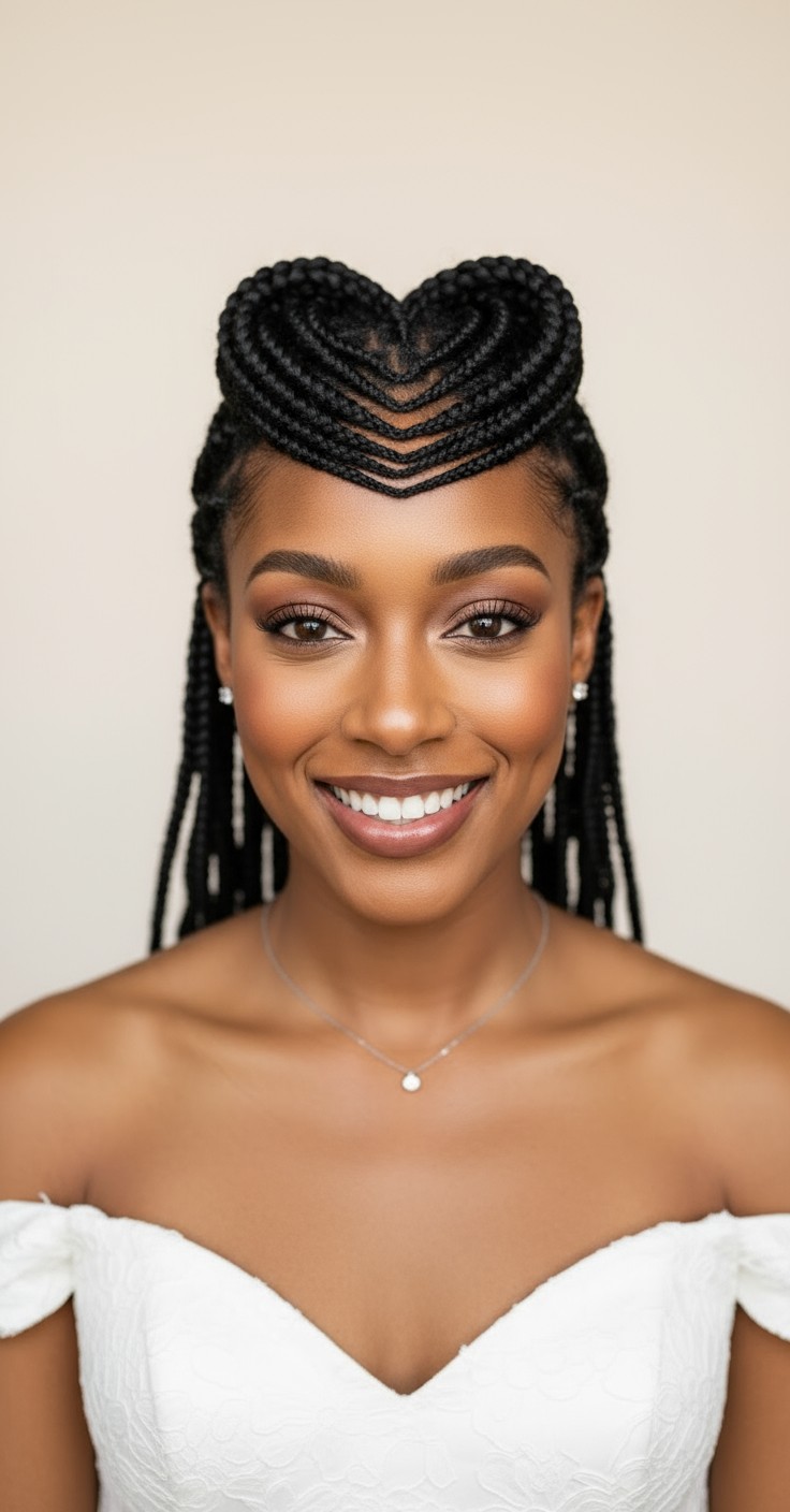 After Heart Knotless Braids